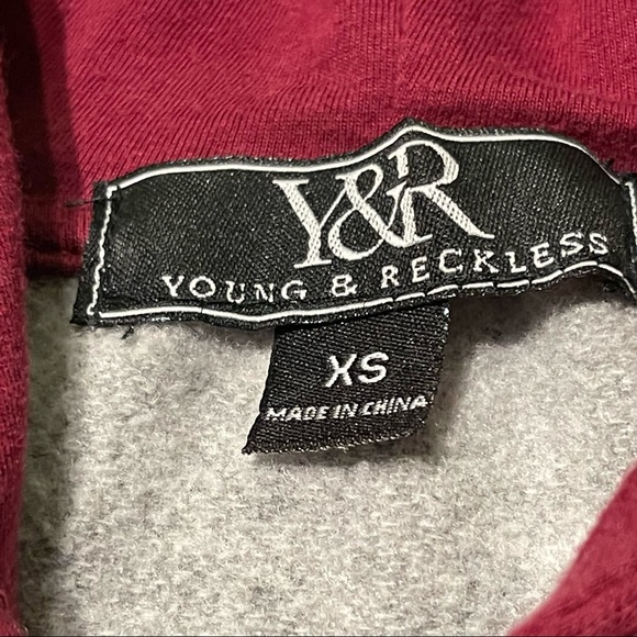 MEN’S YOUNG AND RECKLESS HOODIE - Picture 3 of 4